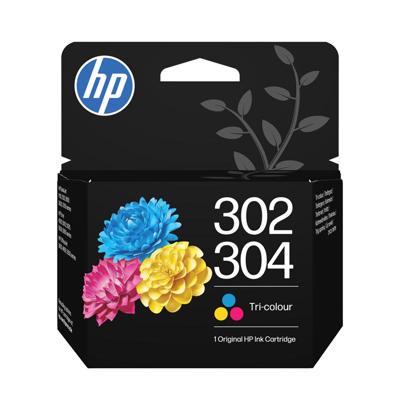 HP 302/304 Tri-Colour Original Standard Capacity Ink Cartridge (B7RT6AE)