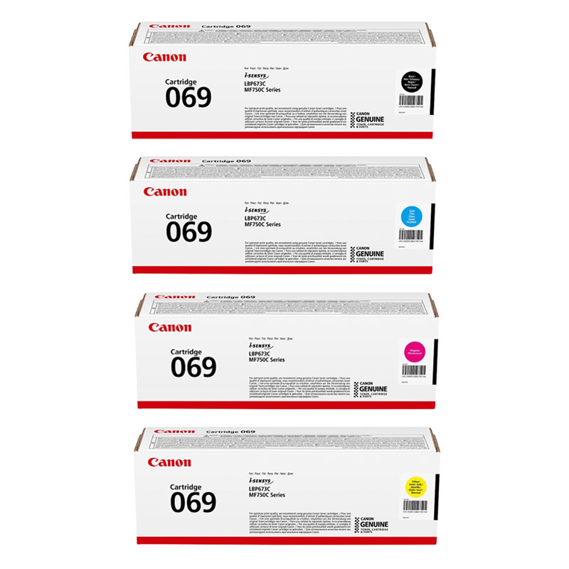 Product image for Canon 069 Full Set Original Standard Capacity Laser Toner Cartridges - Small