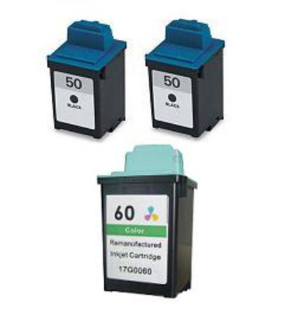 Product image for 999inks Compatible Multipack Lexmark 50/60 1 Full Set + 1 Extra Black Inkjet Printer Cartridges - Small