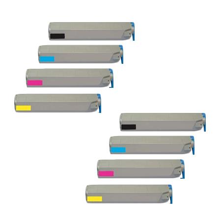 Product image for 999inks Compatible Multipack Xerox 016-1977-80 2 Full Sets High Capacity Laser Toner Cartridges - Small