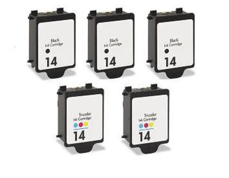 Product image for 999inks Compatible Multipack HP 14D 2 Full Sets + 1 Extra Black Inkjet Printer Cartridges - Small