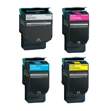 Product image for 999inks Compatible MultiPack Lexmark C544X2K/C/M/YG 1 Full Set Laser Toner Cartridges - Small