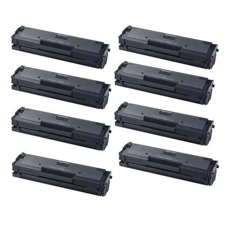 Product image for 999inks Compatible Eight Pack Samsung MLT-D111L Black High Capacity Laser Toner Cartridges - Small