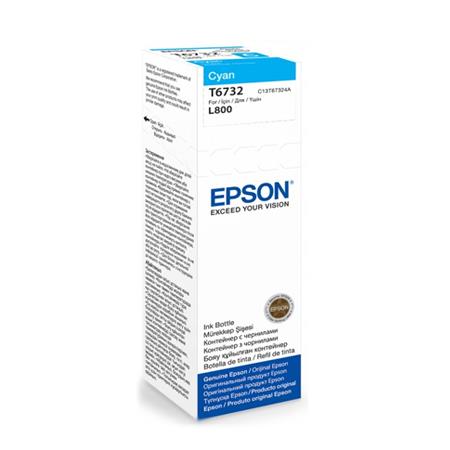 Product image for Epson T6732 (T67324A) Cyan Original Ink Bottle - Small