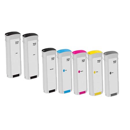 Product image for 999inks Compatible Multipack HP 727 1 Full Set + 1 Extra Black High Capacity Inkjet Printer Cartridges - Small