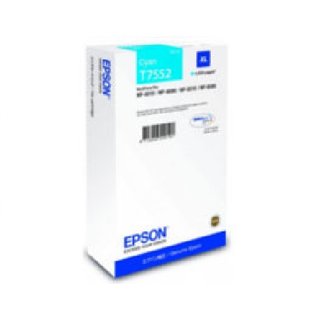 Product image for Epson T7552 (T755240) Cyan Original High Capacity Ink Cartridge - Small