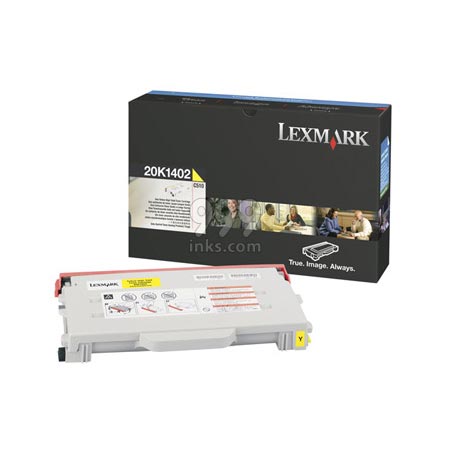 Product image for Lexmark 20K1402 Yellow Original Toner Cartridge - Small