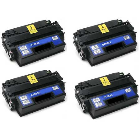 Product image for 999inks Compatible Quad Pack HP 53X High Capacity Laser Toner Cartridges - Small