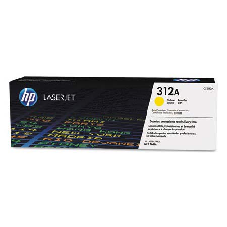 Product image for HP 312A Yellow Original Toner Cartridge (CF382A) - Small