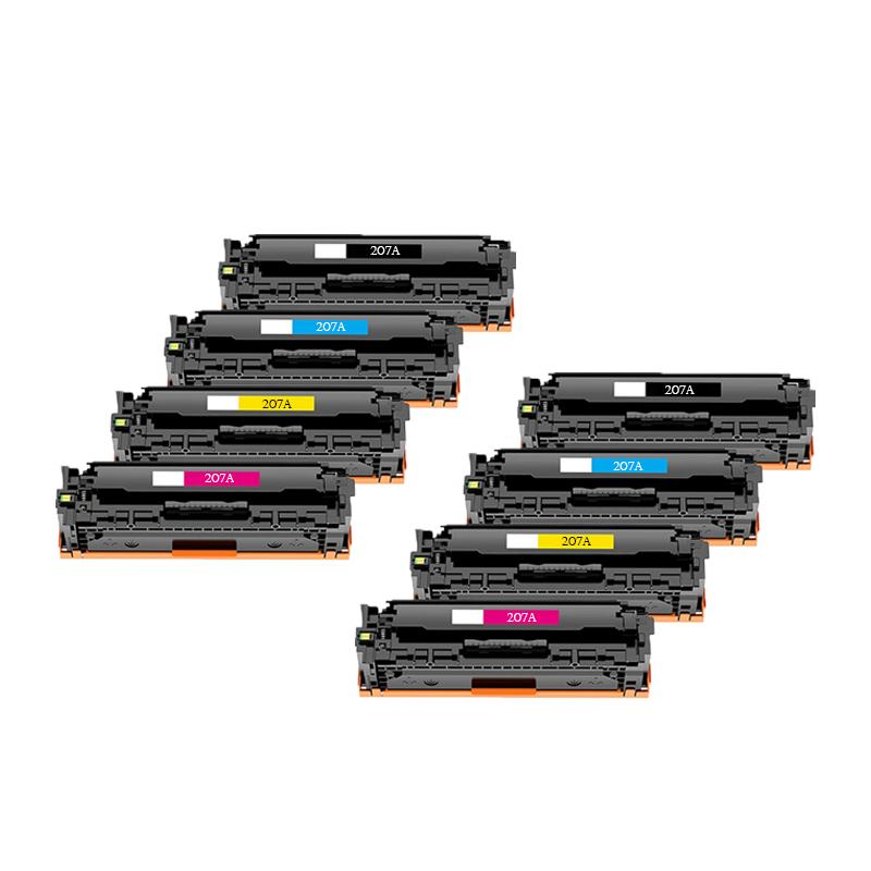 Product image for 999inks Compatible Multipack HP 207A 2 Full Sets Standard Capacity Laser Toner Cartridges - Small