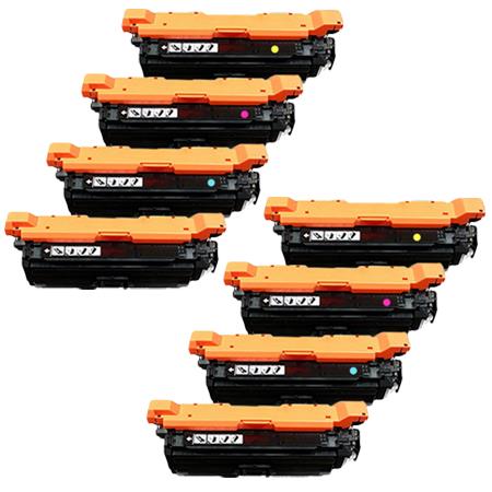 Product image for 999inks Compatible Multipack HP 652A/653A 2 Full Sets Laser Toner Cartridges - Small