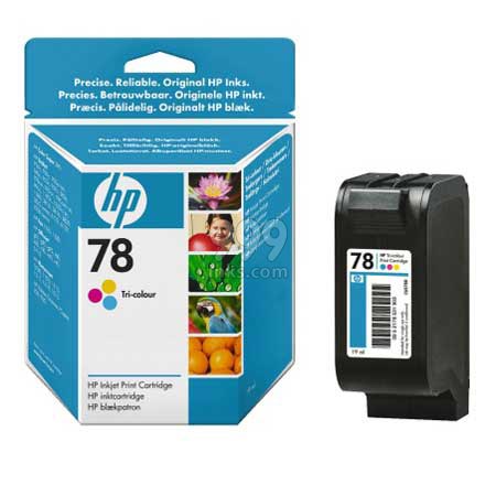 Product image for HP 78 Tri-Colour Original Inkjet Print Cartridge (C6578DE) - Small