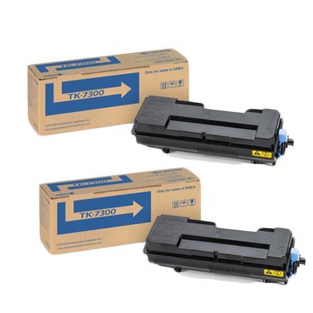 Product image for Kyocera TK-7300 Black Original Laser Toner Cartridge Twin Pack - Small