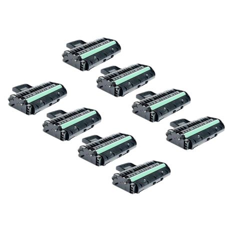Product image for 999inks Compatible Eight Pack Ricoh 407246 Black High Capacity Laser Toner Cartridges - Small