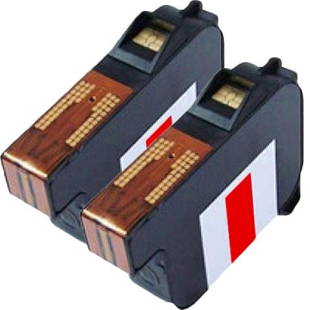 Product image for 999inks Compatible Red Pitney Bowes DE6128 (DP200) Inkjet Printer Cartridge - 2 Pack - Small