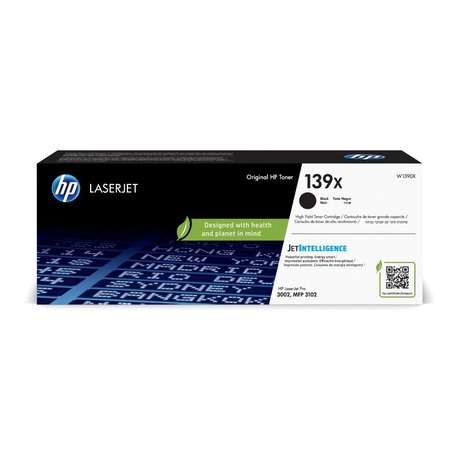 Product image for HP 139X (W1390X) Black Original High Capacity Toner Cartridge - Small