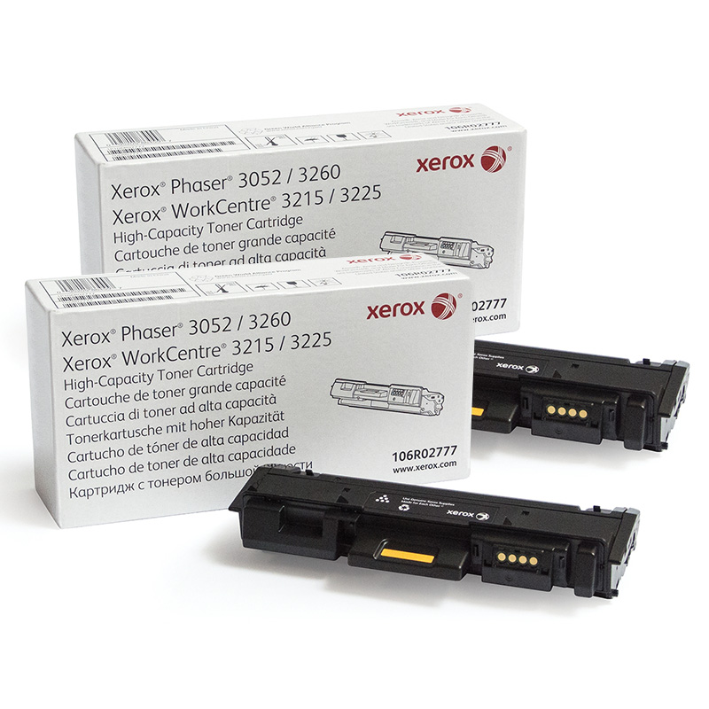 Product image for Xerox 106R02777 Black Original High Capacity Laser Toner Cartridge Twin Pack - Small