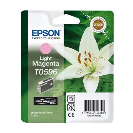 Product image for Epson T0596 Light Magenta Original Ink Cartridge (Lily) (T059640) - Small