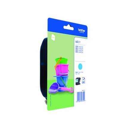 Product image for Brother LC221C Cyan Original Standard Capacity Ink Cartridges - Small