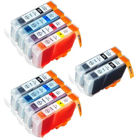 Product image for 999inks Compatible Multipack Canon BCI-6BK/C/M/Y 2 Full Sets + 2 FREE Black Inkjet Printer Cartridges - Small