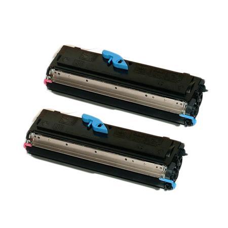 Product image for 999inks Compatible Twin Pack OKI 09004168 Black Standard Capacity Laser Toner Cartridges - Small