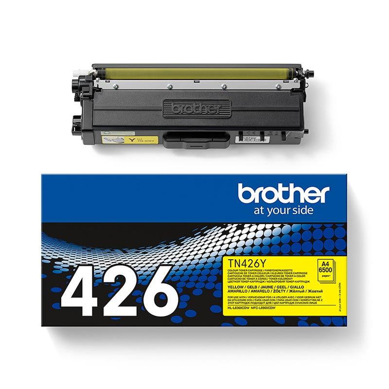 Product image for Brother TN426Y Yellow  Original Extra High Capacity Toner Cartridge - Small