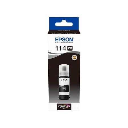 Product image for Epson 114 (T07B140) Photo Black Original Ink Bottle - Small