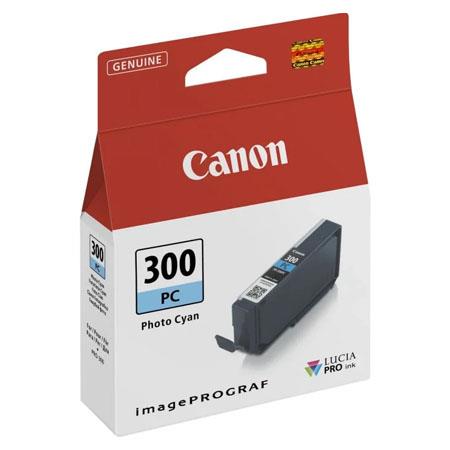 Product image for Canon PFI-300PC Photo Cyan Original Ink Cartridge - Small