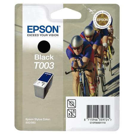 Product image for Epson T003 Black Original Ink Cartridge (Cyclist) (T003011) - Small