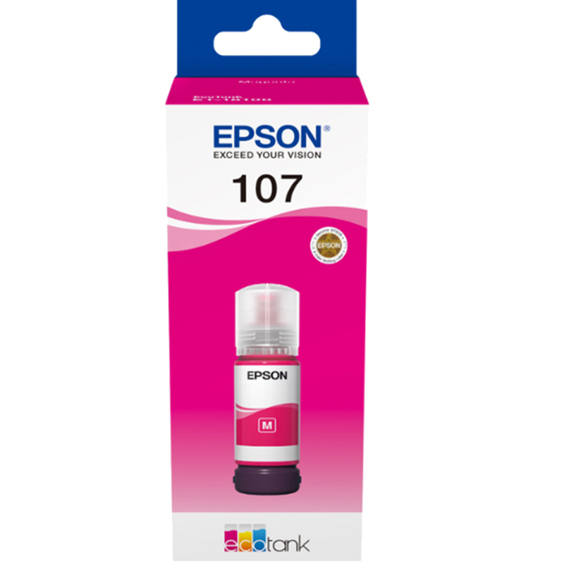 Product image for Epson 107 (C13T09B340) Magenta Original Ink Bottle - Small