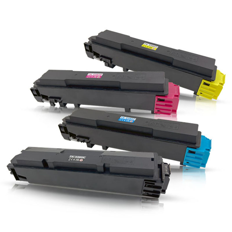 Product image for 999inks Compatible Multipack Kyocera TK-5380K/Y 1 Full Set Laser Toner Cartridges - Small