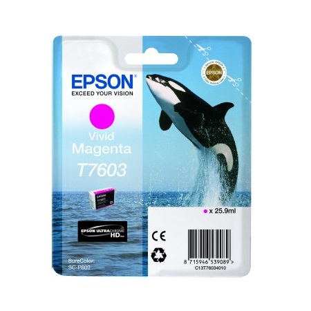 Product image for Epson T7603 Vivid Magenta Original Ink Cartridge - Small