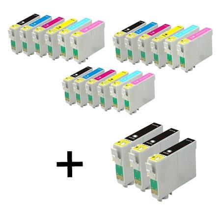 Product image for 999inks Compatible Multipack Epson T0791/796 3 Full Sets + 3 FREE Black Inkjet Printer Cartridges - Small
