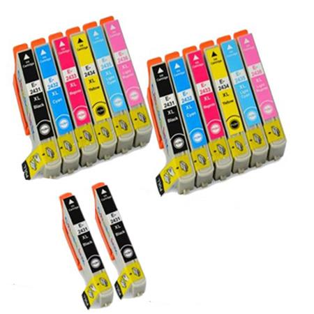 Product image for 999inks Compatible Multipack Epson T2431 2 Full Sets + 2 FREE Black Inkjet Printer Cartridges - Small
