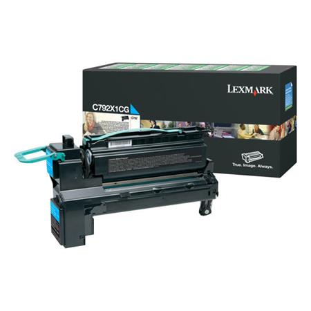 Product image for Lexmark C792X1CG Original Cyan High Capacity Return Program Toner Cartridge - Small
