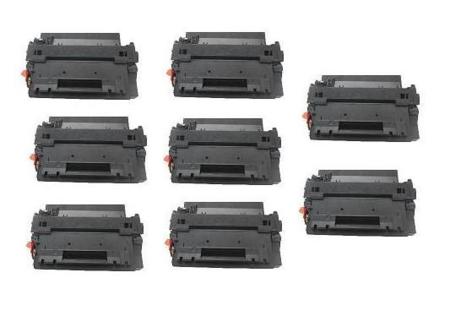 Product image for 999inks Compatible Eight Pack HP 55X High Capacity Laser Toner Cartridges - Small