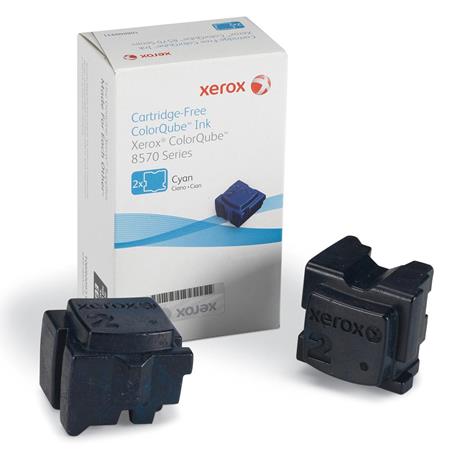 Product image for Xerox 108R00931 Cyan Original 2 Sticks Ink Cartridge (8570) - Small
