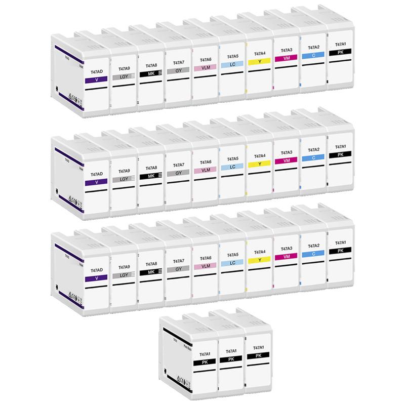 Product image for 999inks Compatible Multipack Epson T47A 3 Full Sets + 3 FREE Black Inkjet Printer Cartridges - Small