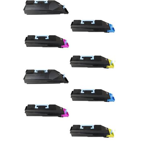 Product image for 999inks Compatible Multipack Kyocera TK-880K/C/M/Y 2 Full Sets Laser Toner Cartridges - Small