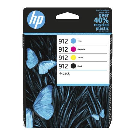 Product image for HP 912 Black and Colour Original Standard Capacity Ink Cartridge Multipack (6ZC74AE) - Small