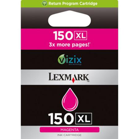 Product image for Lexmark No.150XL Magenta Original High Capacity Return Program Ink Cartridge - Small