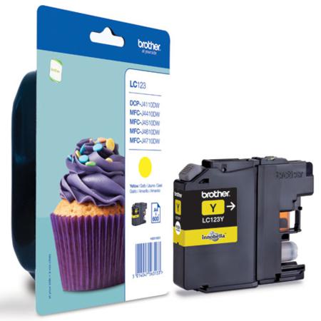 Product image for Brother LC123Y Yellow Original Ink Cartridge - Small