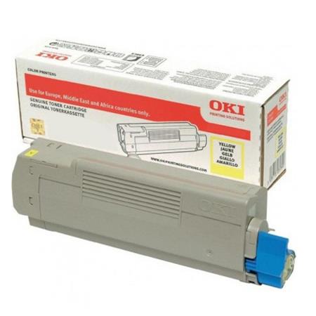 Product image for OKI 46507613 Yellow Original Toner Cartridge - Small
