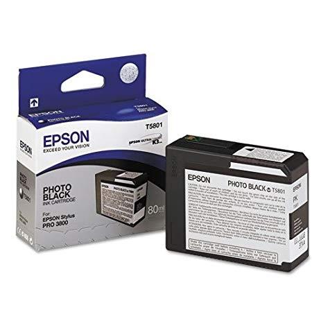 Product image for Epson T5801 Photo Black Original Ink Cartridge (T580100) - Small