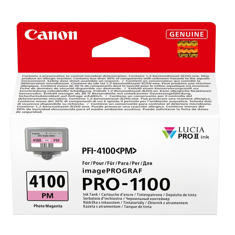 Product image for Canon PFI-4100PM Photo Magenta Original Ink Cartridge - Small