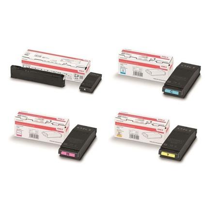 Product image for OKI 09006127/30 Full Set Original Laser Toner Cartridges - Small