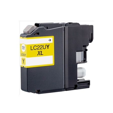 Product image for 999inks Compatible Brother LC22UY Yellow Inkjet Printer Cartridge - Small