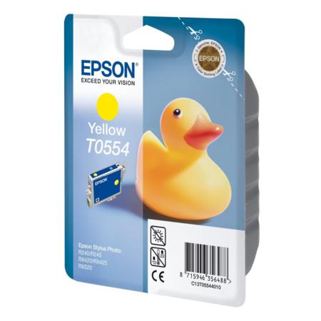 Product image for Epson T0554 Yellow Original Standard Capacity Ink Cartridge (Duck) (T055440) - Small