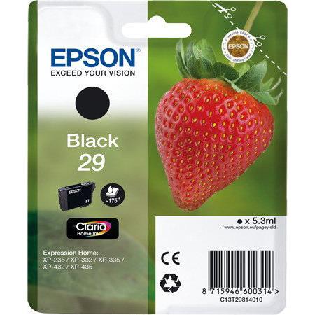 Product image for Epson 29 (T29814010) Black Original Claria Home Standard Capacity Ink Cartridge (Strawberry) - Small