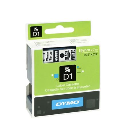 Product image for Dymo 45803 (S0720830) Original Label Tape (19mm x 7m) Black On White - Small